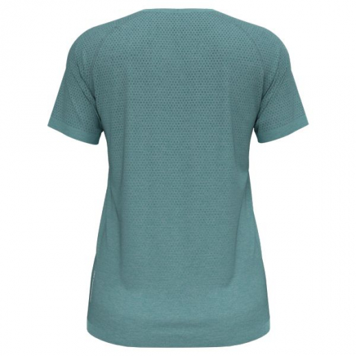 T-shirt Femme Essential Seamless Crew Neck Aqua Haze Melange