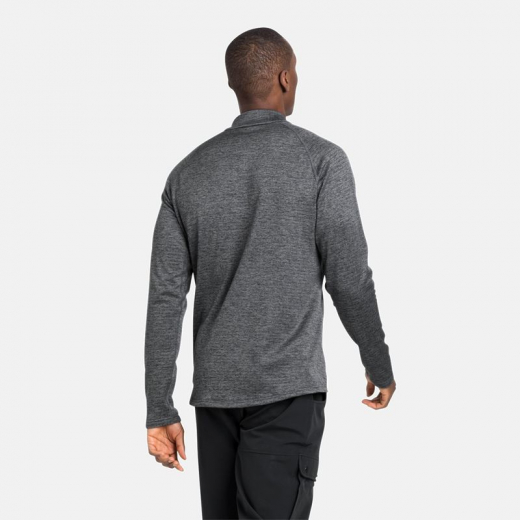 Polaire Tencia Mid Layer 1/2 Zip Dark Grey Melange