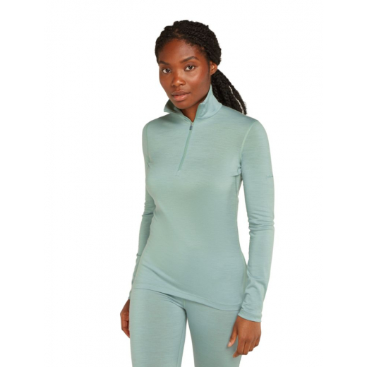 T-Shirt Femme 200 Oasis Half Zip Moss