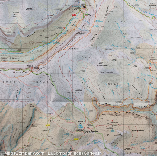 Lot 2 Cartes Parc National D'ordesa Et Mont Perdu