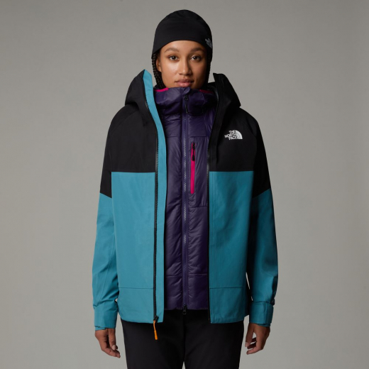 Veste Jazzi 3l Gtx Femme Algae Blue / Tnf Black