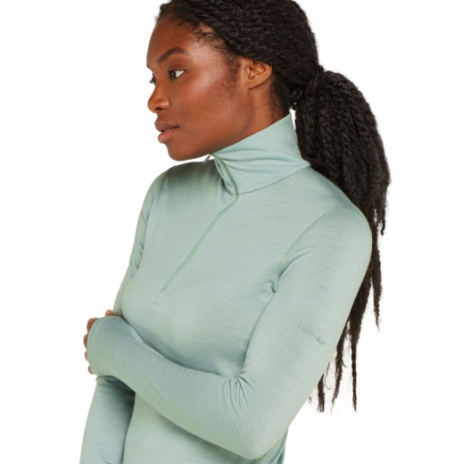 T-Shirt Femme 200 Oasis Half Zip Moss