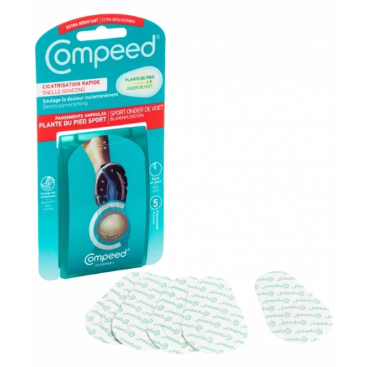 Ampoules Plante Du Pied Sport Bt 5 Compeed