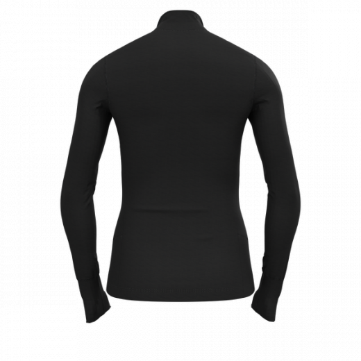 T-shirt Femme Merino 200 Bl Half Zip Black