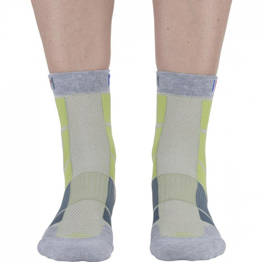 Chaussette Mid Air Gris Vert