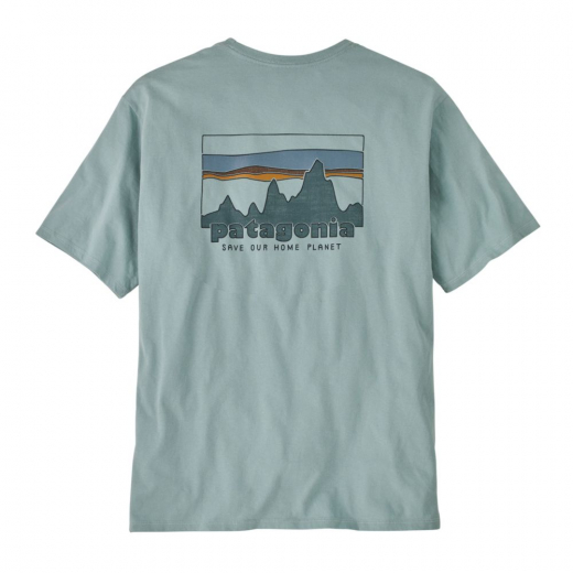 T-shirt '73 Skyline Organic Thermal Blue