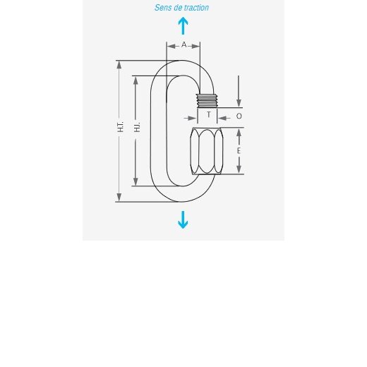 Maillon 8 Mm Normal Zingue Epi