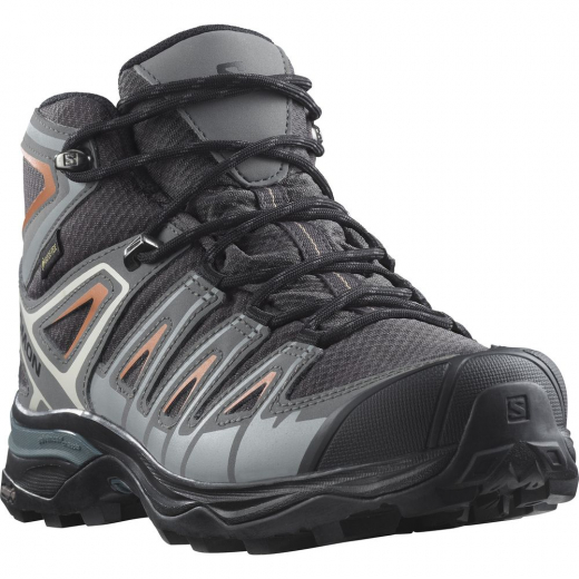 X Ultra Pioneer Mid Gtx Femme Magnet / Quiet / Coral Gold