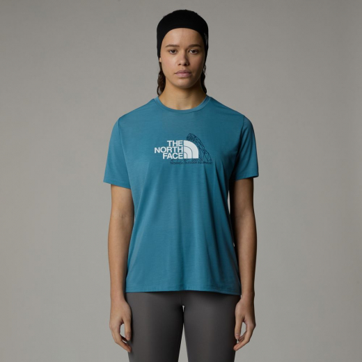 T-shirt Femme Mountain Foundation Algae Blue