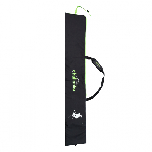 HOUSSE A SKIS MATELASSEE NOIR-VERT