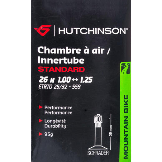 Chambre A Air Standard 26x1/1.25 Schrader