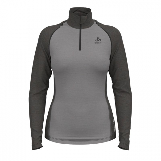 T-shirt Femme Natural Performance 150 Turtle Neck Grey