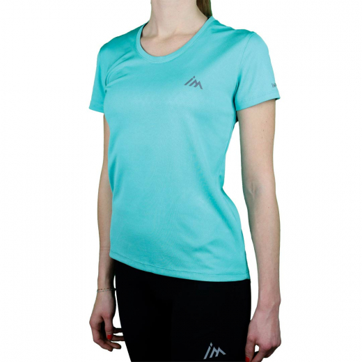 Vetement Running T-shirt Femme Trail+ Turquoise