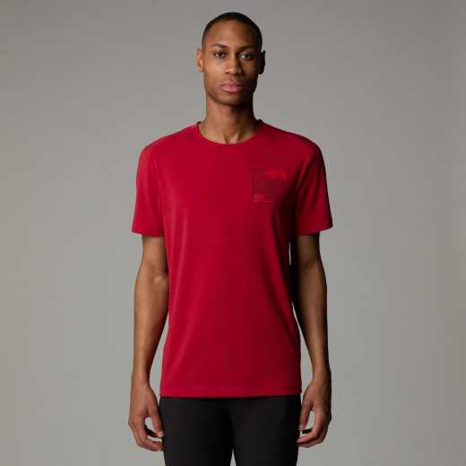 T-shirt Lightning Alpine Garnet Red