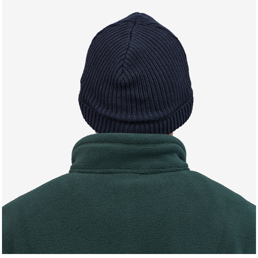 Bonnet Fishermans Rolled Beanie Navy Blue