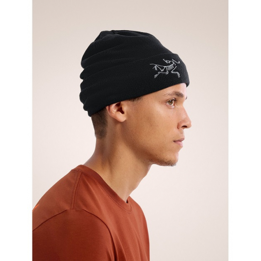 Bonnet Embroidered Bird Black Sapphire