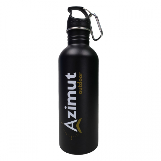 Gourde Acier 1l Noir Mat