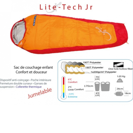 Lite Tech Junior 6/2 Pfc - Zip Gauche