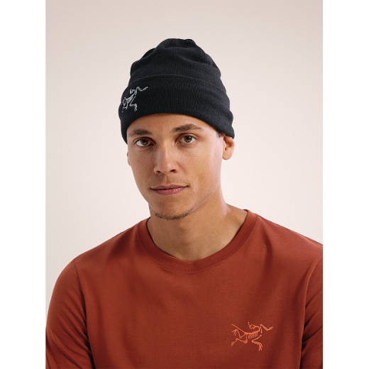 Bonnet Embroidered Bird Black