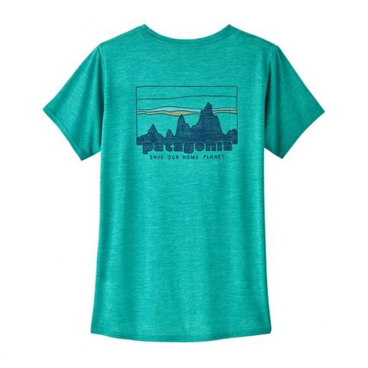 T-shirt Femme Cap Cool Daily Graphic Skyline Subtidal Blue