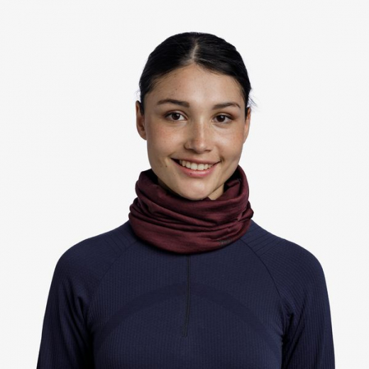 Tour De Cou Merino Lightweight Solid Garnet