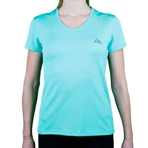 Vetement Running T-shirt Femme Trail+ Turquoise