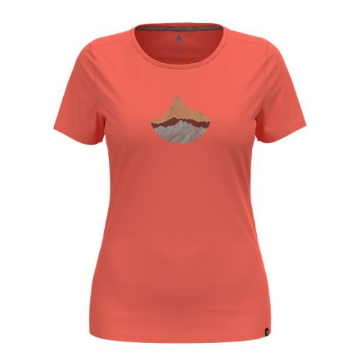 T-shirt Femme F-dry Mountain Living Coral