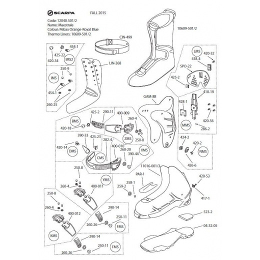 Systeme Ski Marche Maestrale / Gea Carre