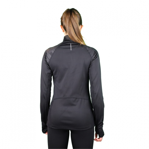 Ladies Fleece 1/2 Zip Top Trail+ Black