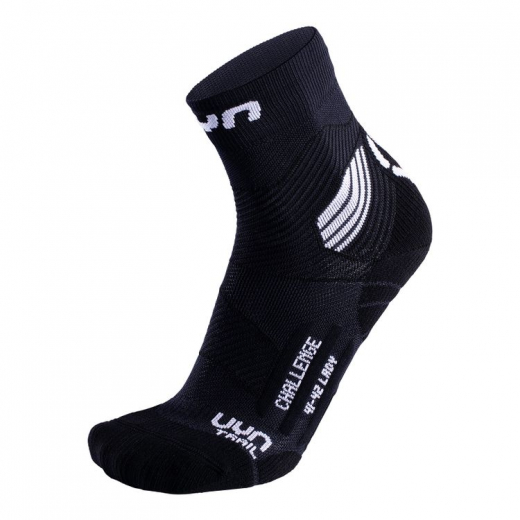 Chaussettes Run Trail Challenge Femme Black / White