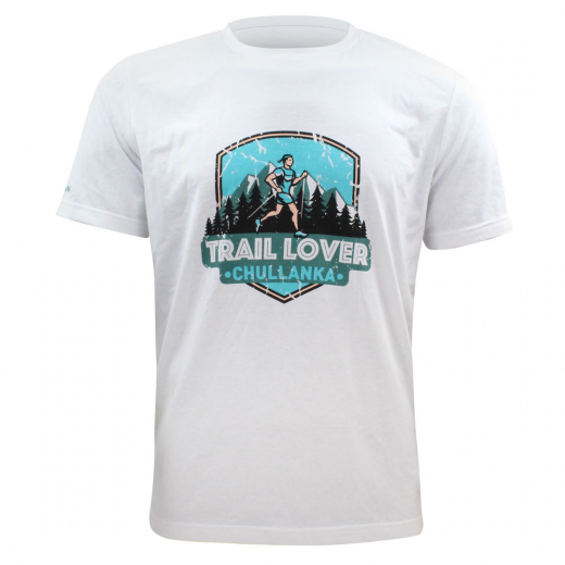 T-shirt Trail Lover Blanc