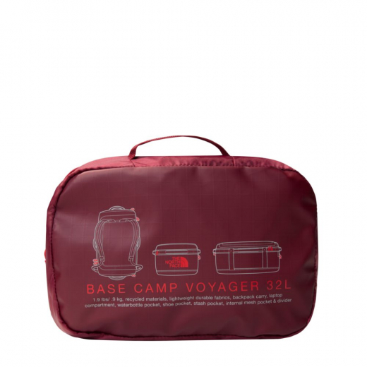 Base Camp Voyager Duffel 32l Beetroot / TNF Red