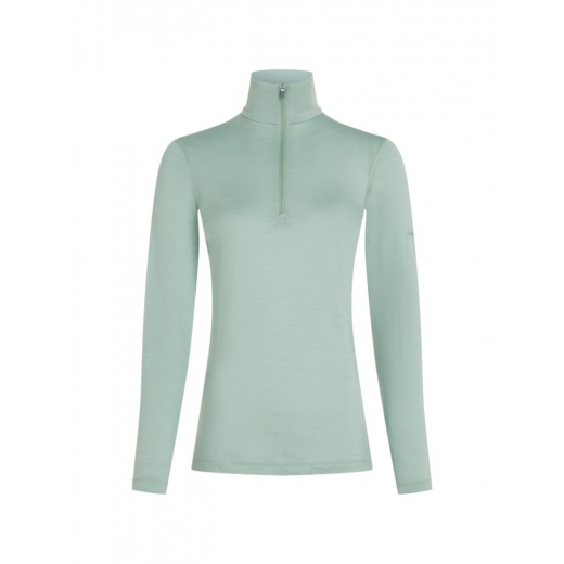 T-Shirt Femme 200 Oasis Half Zip Moss