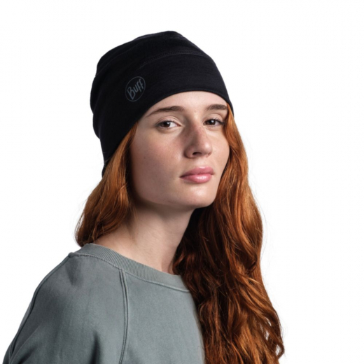 Bonnet Merino Lightweight Solid Black