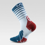 Chaussettes Runner's Five Socks White Blue Red