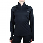 Ladies Fleece 1/2 Zip Top Trail+ Black