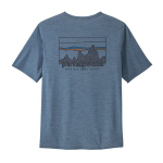 T-shirt Cap Cool Daily Graphic Skyline Utility Blue