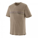 T-Shirt Cap Cool Merino Blend Strata Stripe