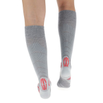 Chaussettes Ski Touring Lady Silver / Fuchsia