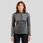 Polaire Femme Tencia 1/2 Zip Dark Grey Melange