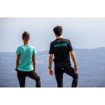 Vetement Running T-shirt Femme Trail+ Turquoise