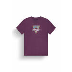 T-Shirt Poeny Purple Wine Washed