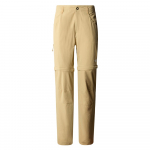 Pantalon Convertible Femme Exploration  Straight Khaki Stone