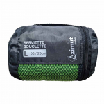 Serviette Bivouac Bouclette Taille L - Verte