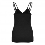 Debardeur Femme V-neck Singlet Natural Performance Black