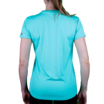 Vetement Running T-shirt Femme Trail+ Turquoise