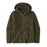 Veste Polaire Femme Retro Pile Hoody Pine Needle Green