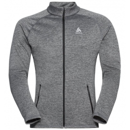 Polaire Tencia Mid Layer Dark Full Zip Grey Melange