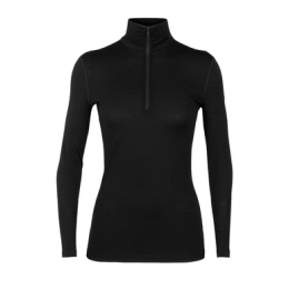 T-Shirt Femme 200 Oasis Half Zip Black