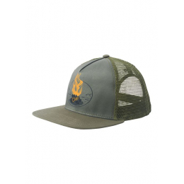 Casquette Journeyman Trucker 2.0 Rye Green Camp Fire